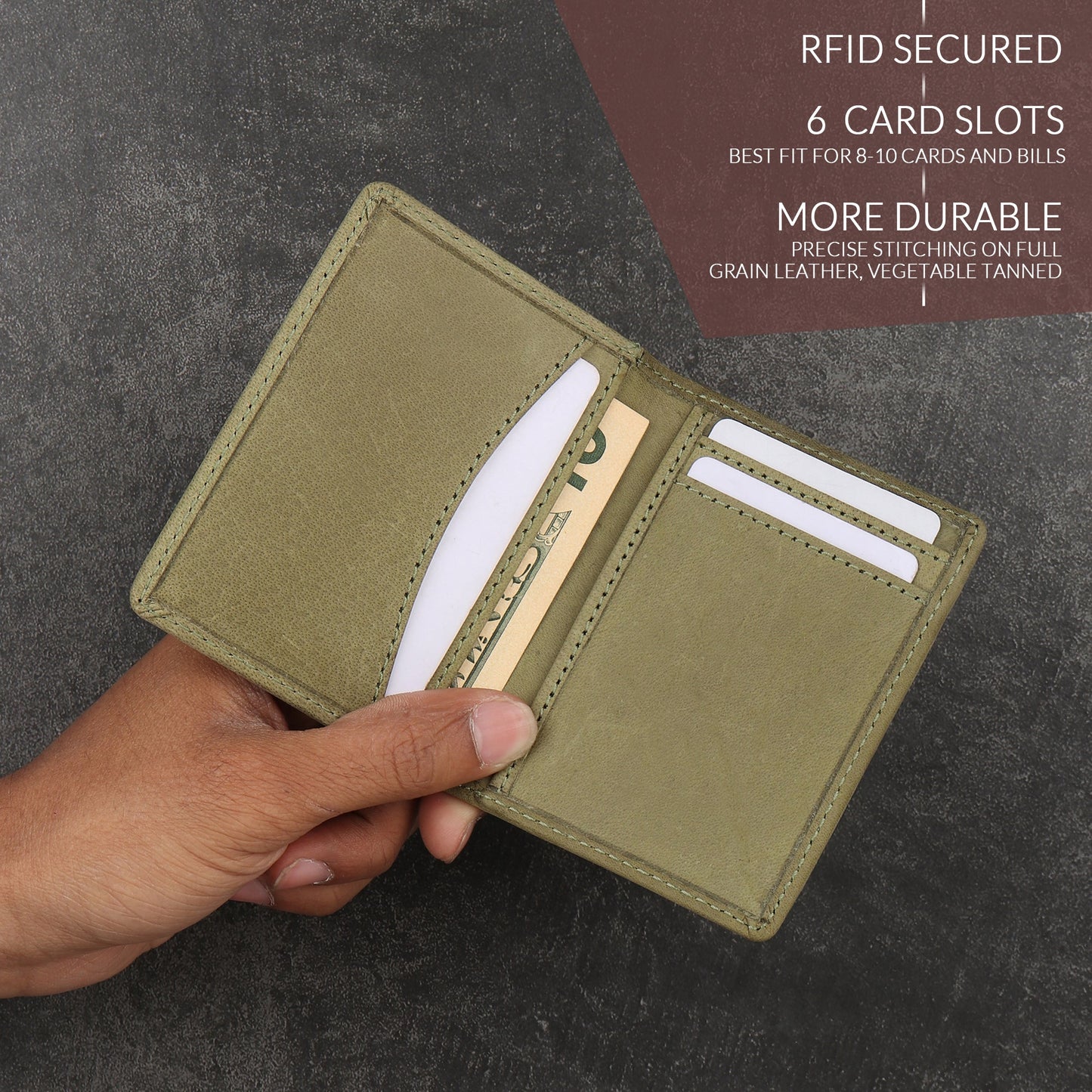 Front Pocket Leather Wallet