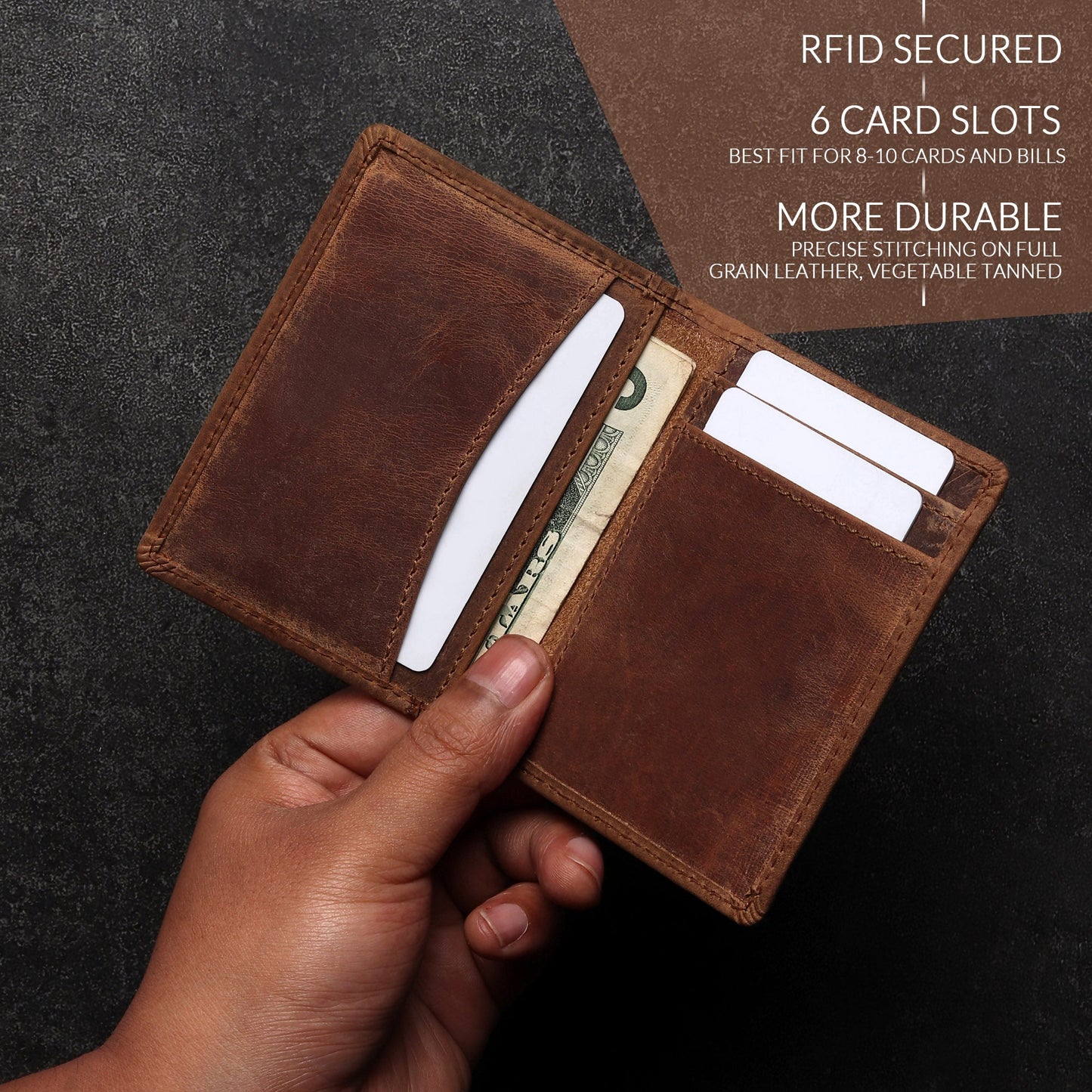 Front Pocket Leather Wallet