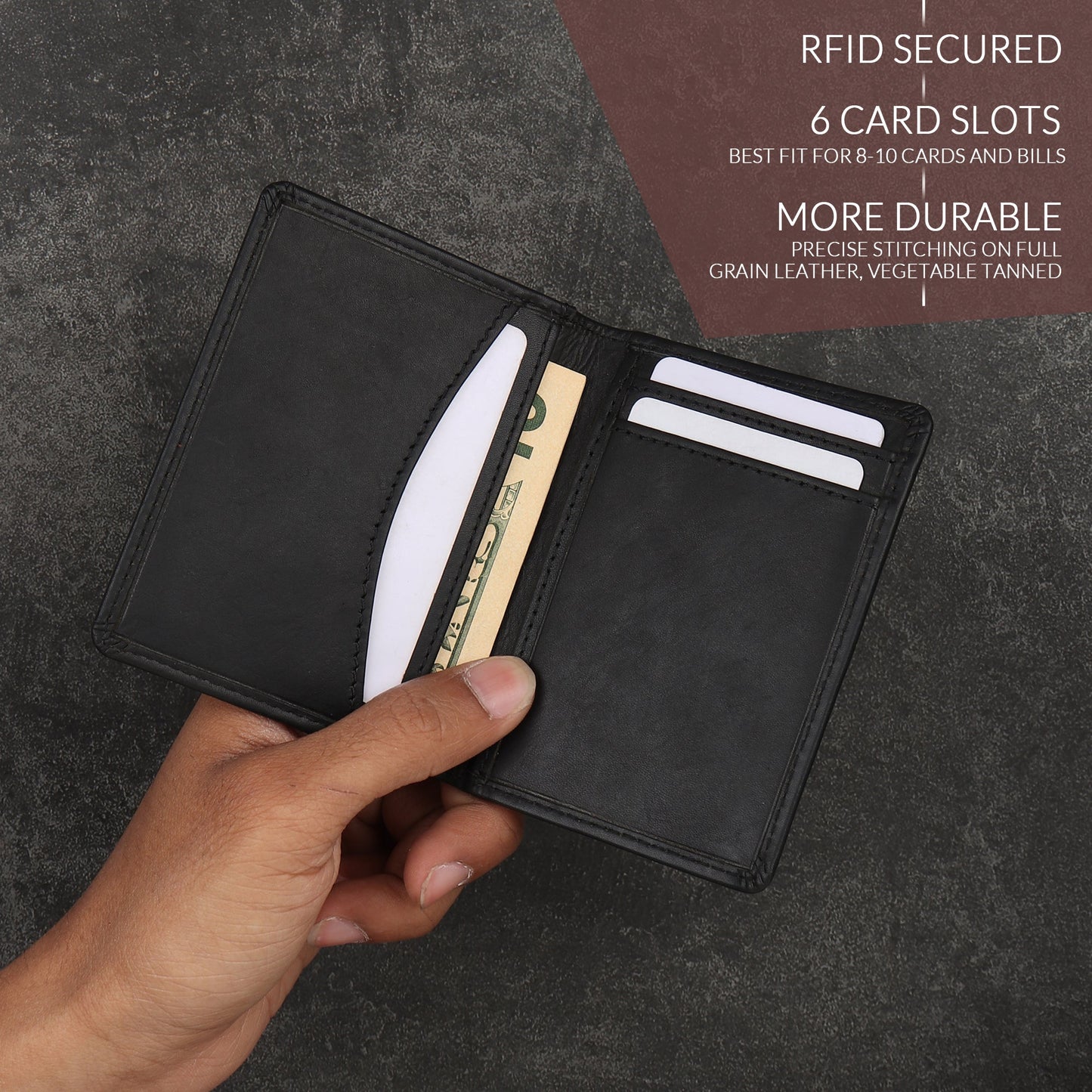 Front Pocket Leather Wallet