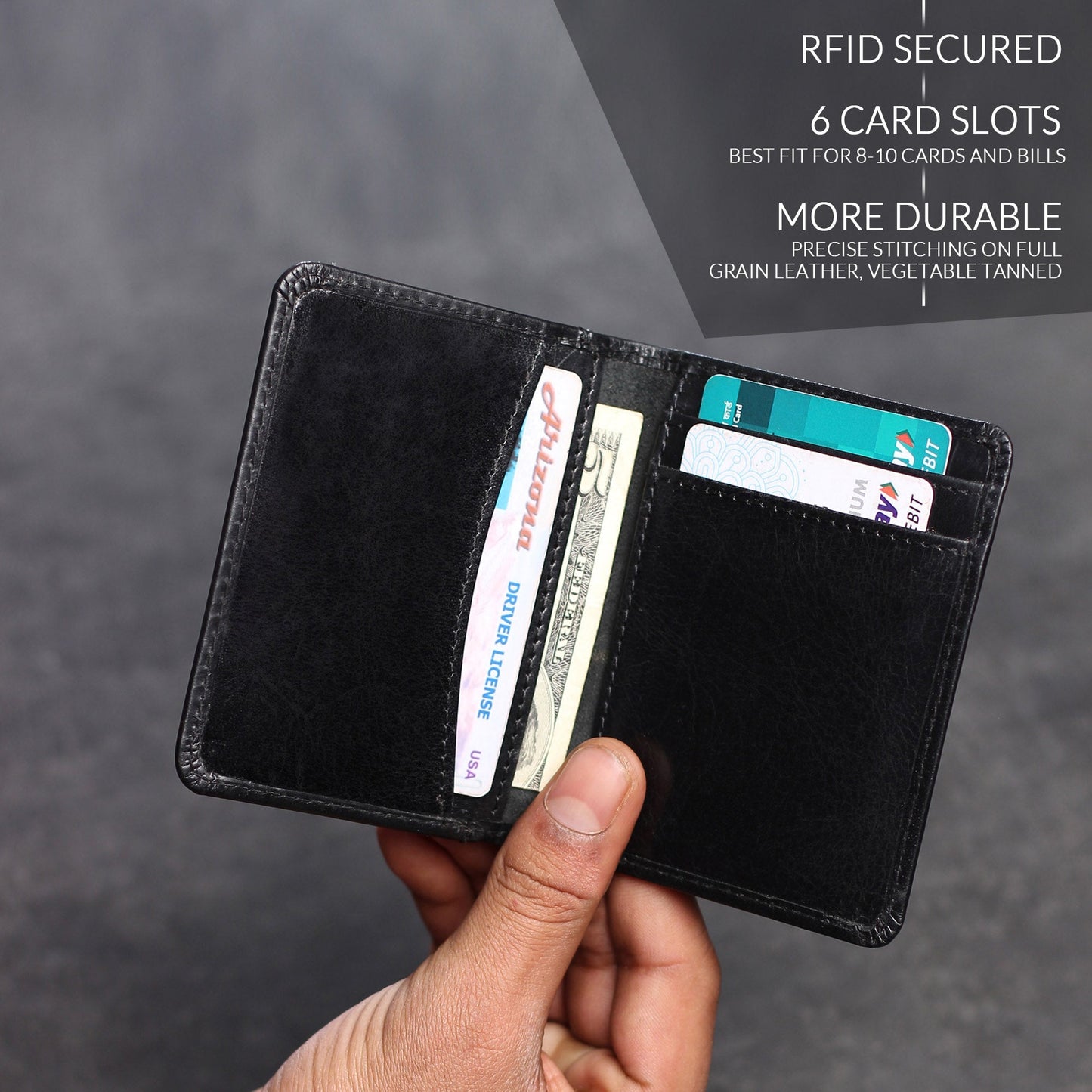 Front Pocket Leather Wallet
