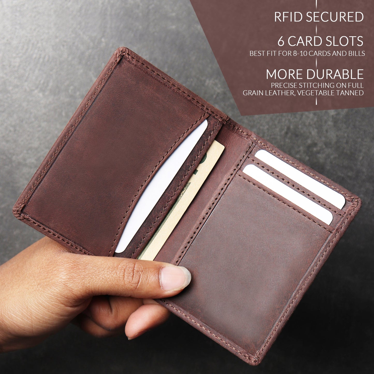 Front Pocket Leather Wallet