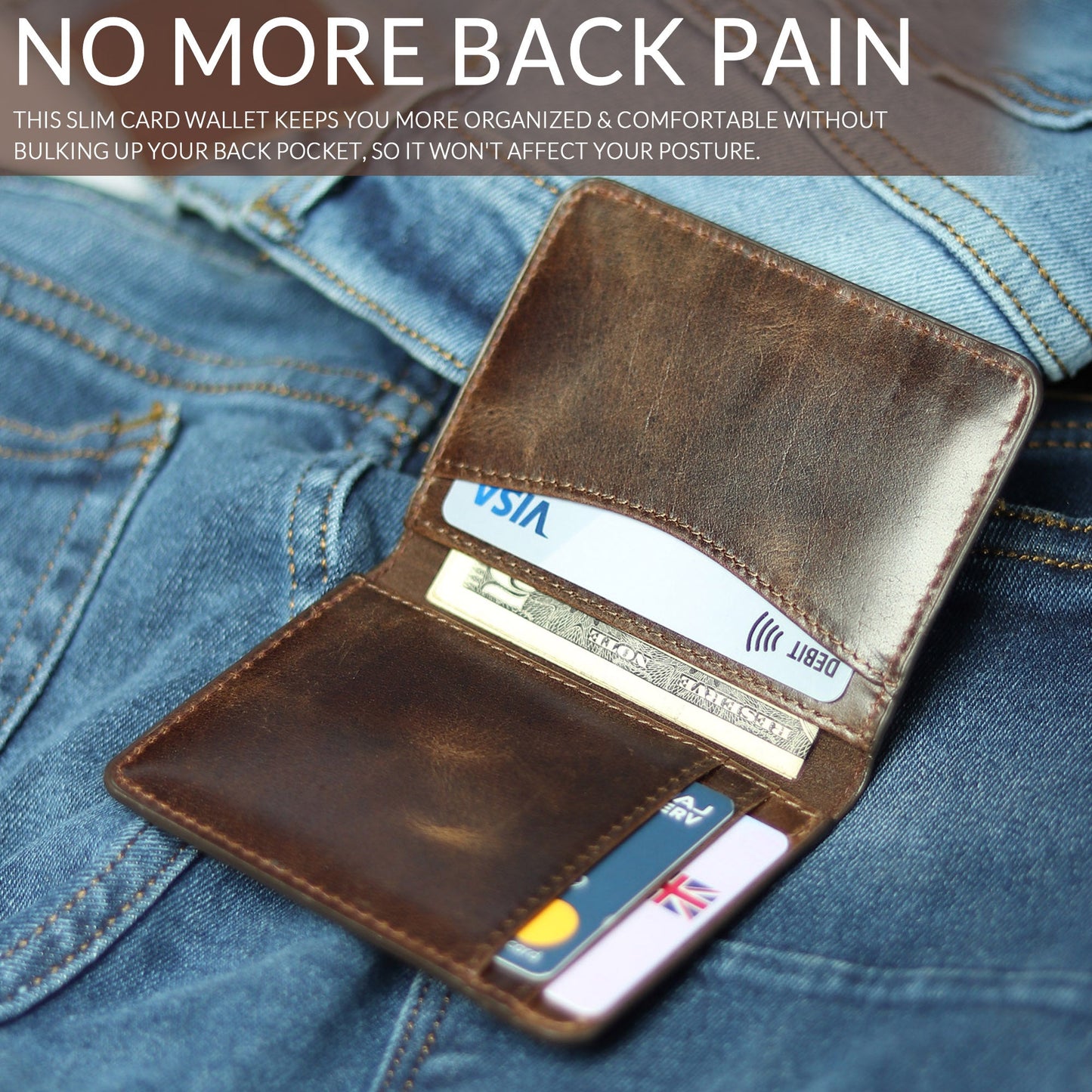 Front Pocket Leather Wallet