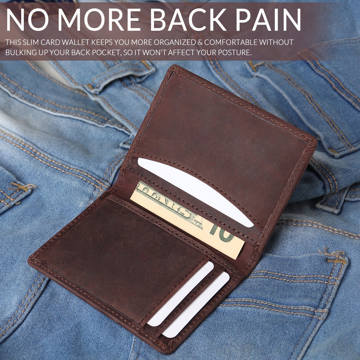 Front Pocket Leather Wallet