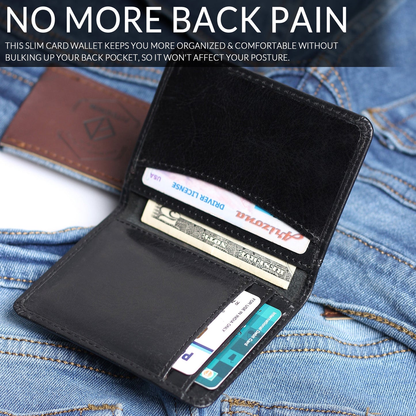 Front Pocket Leather Wallet