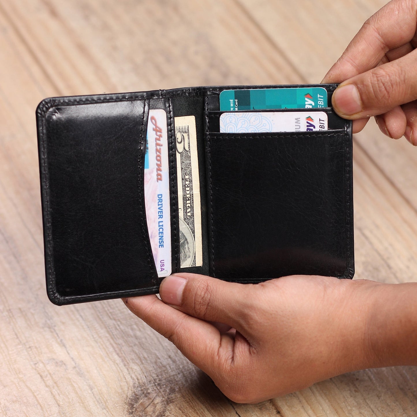 Front Pocket Leather Wallet