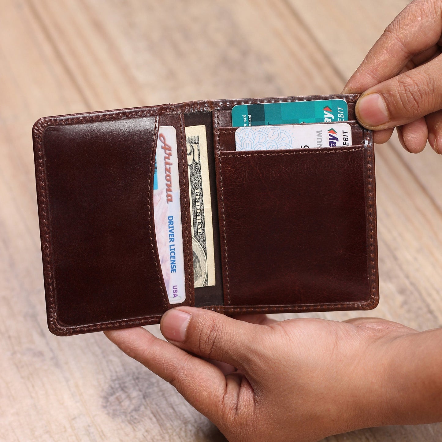 Front Pocket Leather Wallet