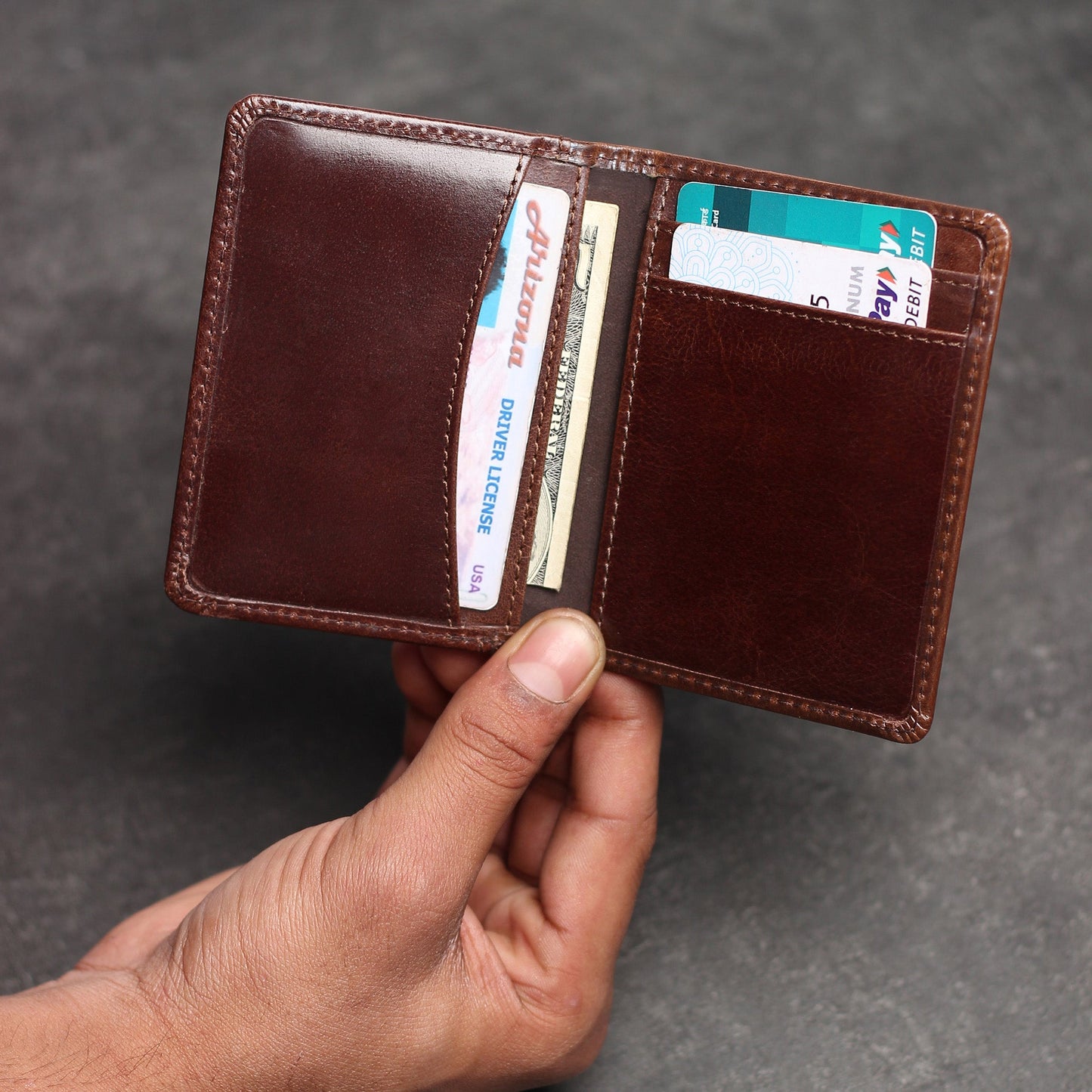 Front Pocket Leather Wallet