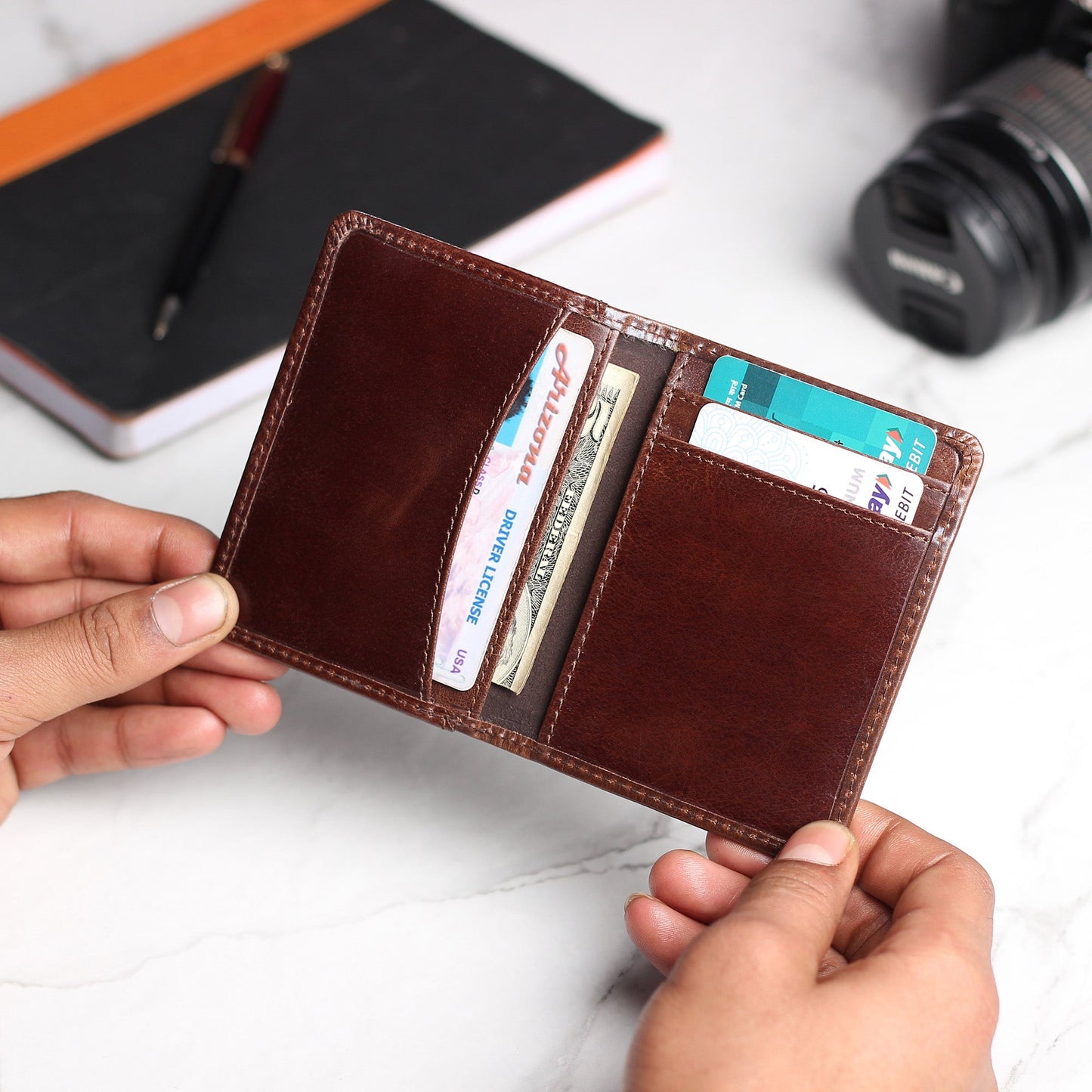 Front Pocket Leather Wallet