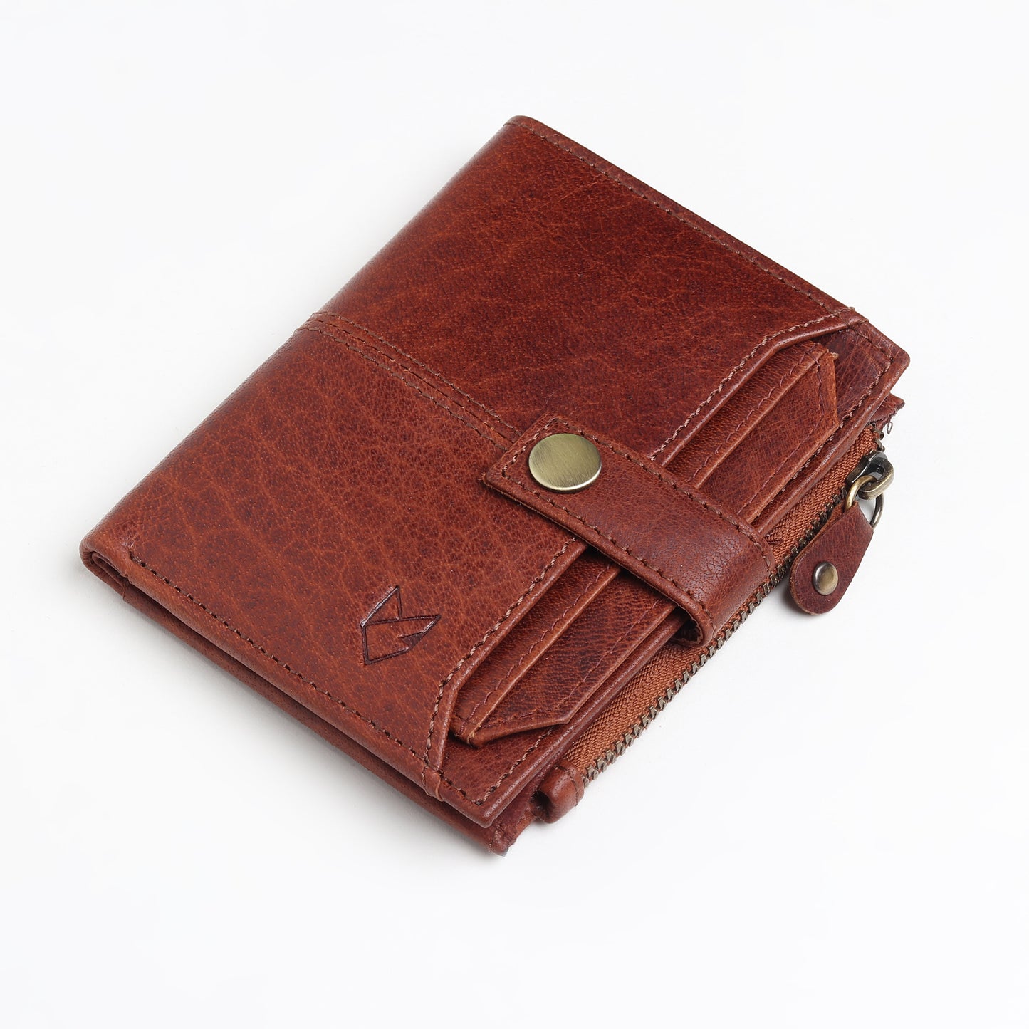 Leather Wallet- Button Closure