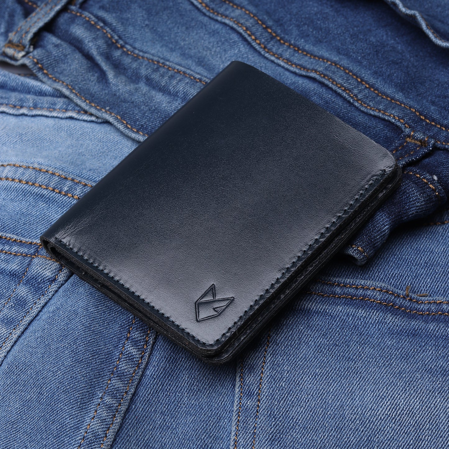 Bifold Dark Desert Wallet- Vegetable Tanned Leather