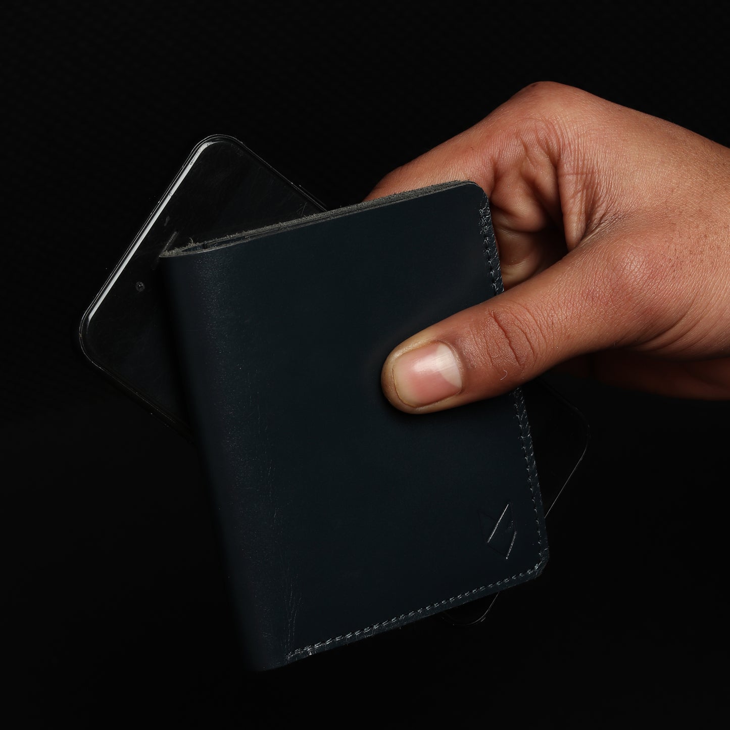 Bifold Dark Desert Wallet- Vegetable Tanned Leather