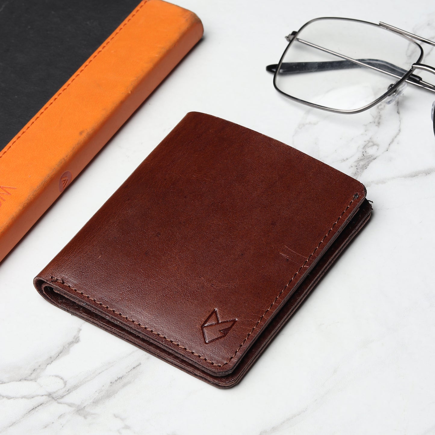 Bifold Dark Desert Wallet- Vegetable Tanned Leather
