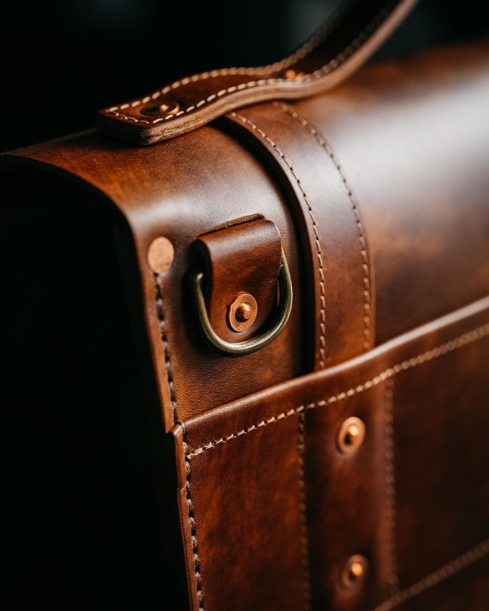 Satchel Commute Messenger Bag - Vegetable Tanned Leather