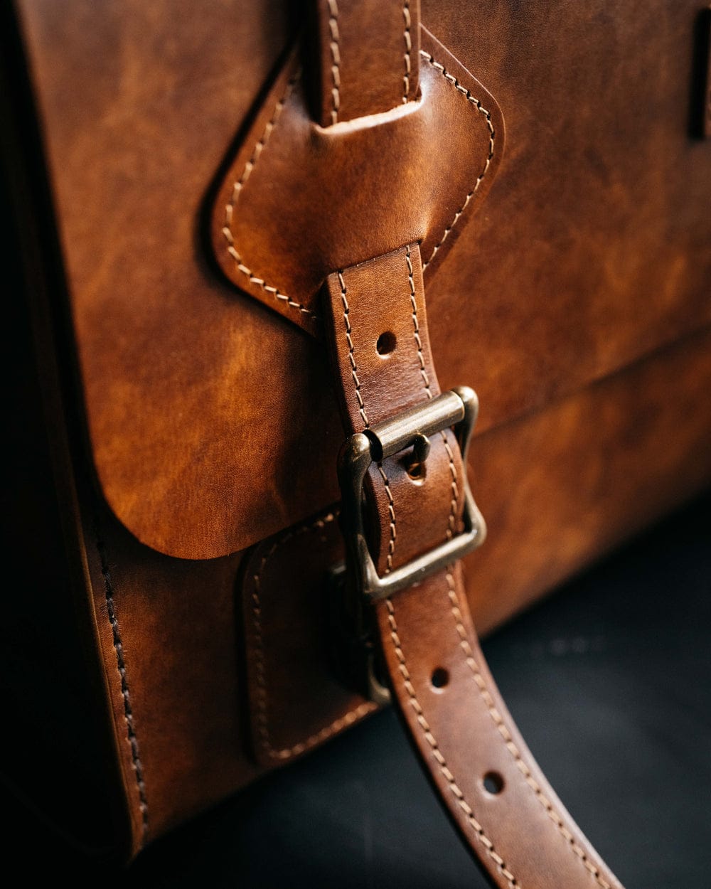 Satchel Commute Messenger Bag - Vegetable Tanned Leather