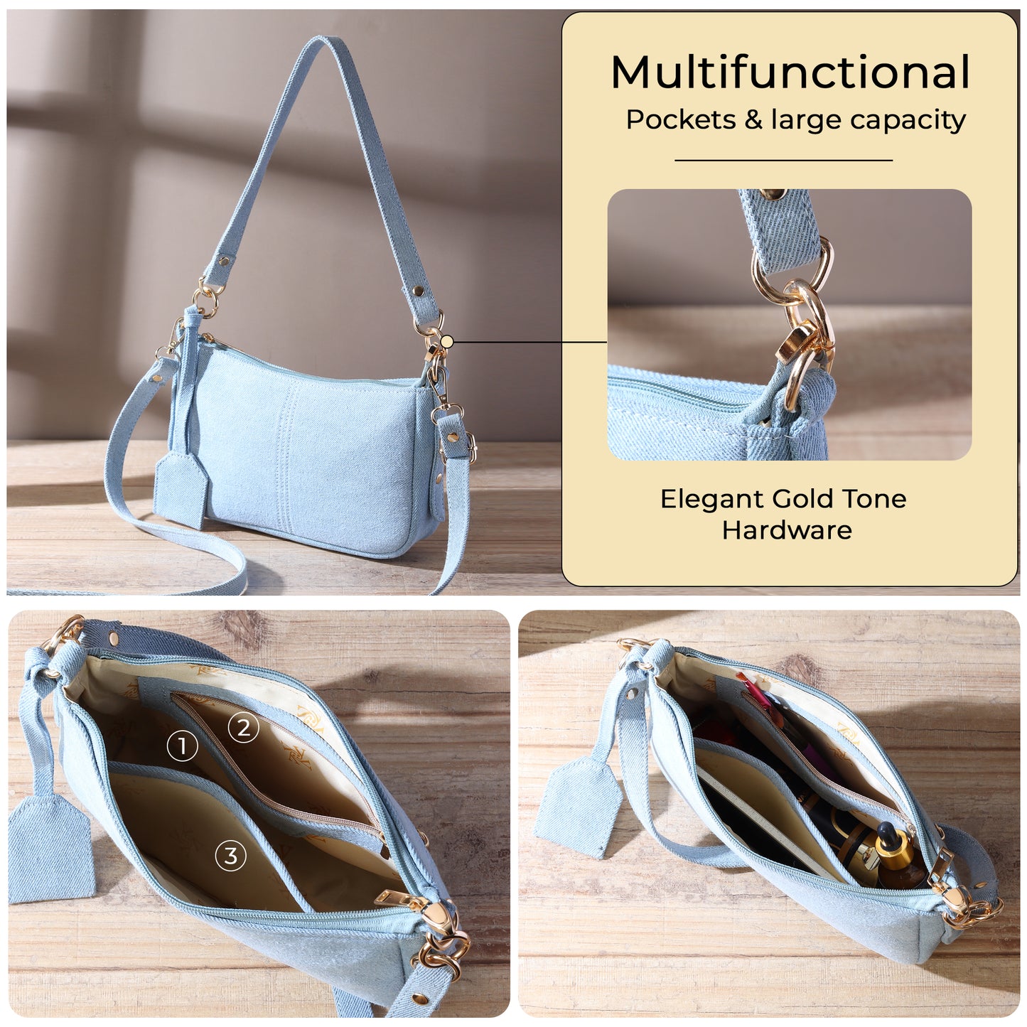Baguette Bag with Long Sling