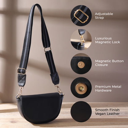 Elegant Crossbody Bag with Adjustable Strap