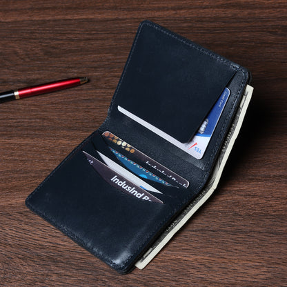 Bifold Dark Desert Wallet- Vegetable Tanned Leather