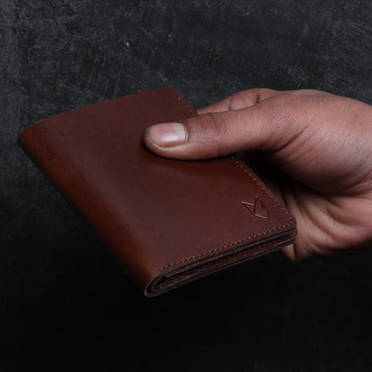 Bifold Dark Desert Wallet- Vegetable Tanned Leather