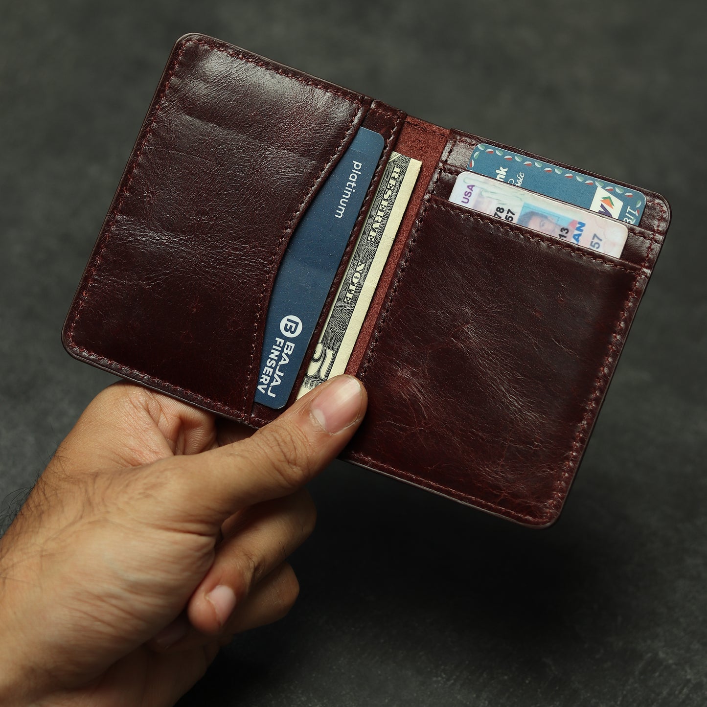 Front Pocket Leather Wallet