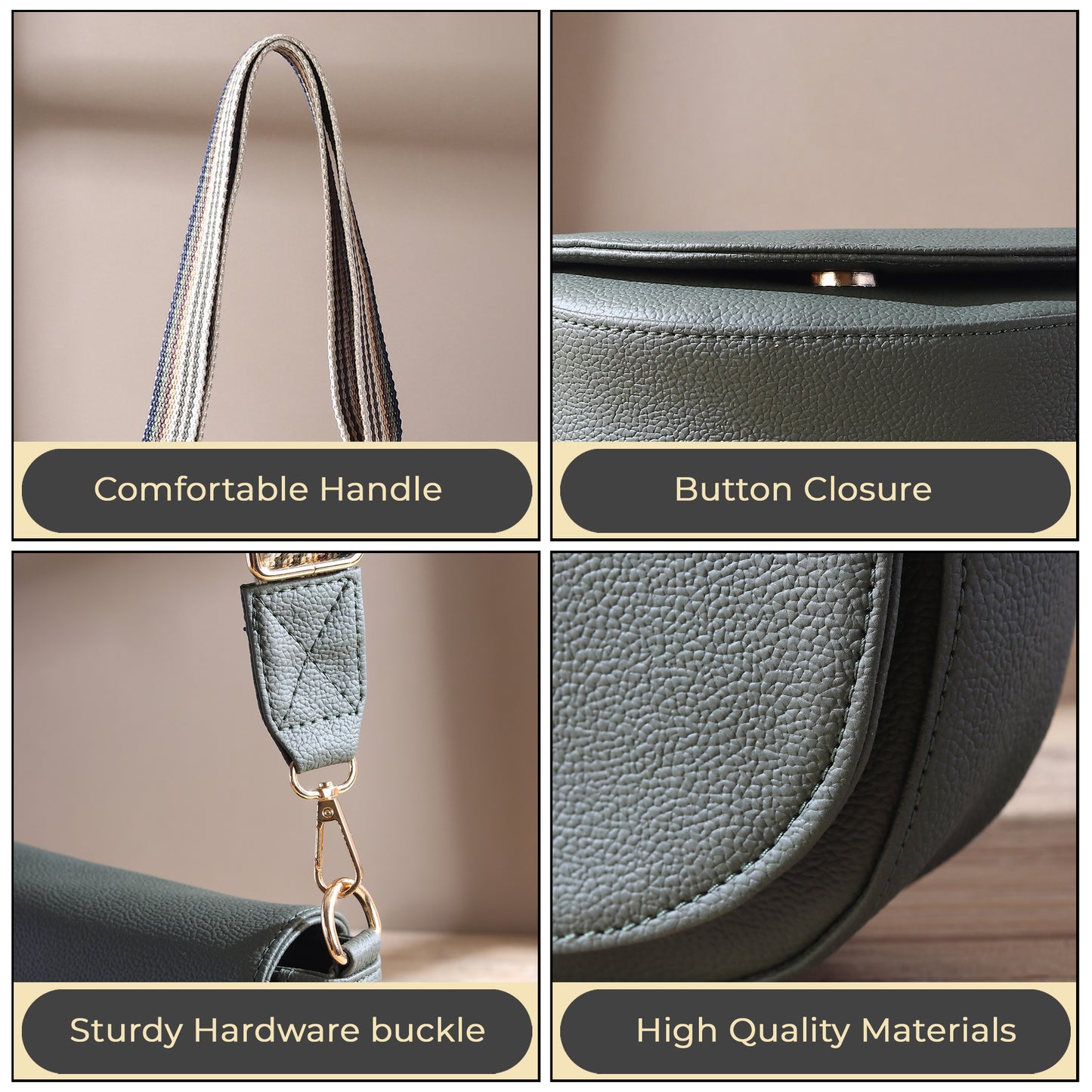 Elegant Crossbody Bag with Adjustable Strap